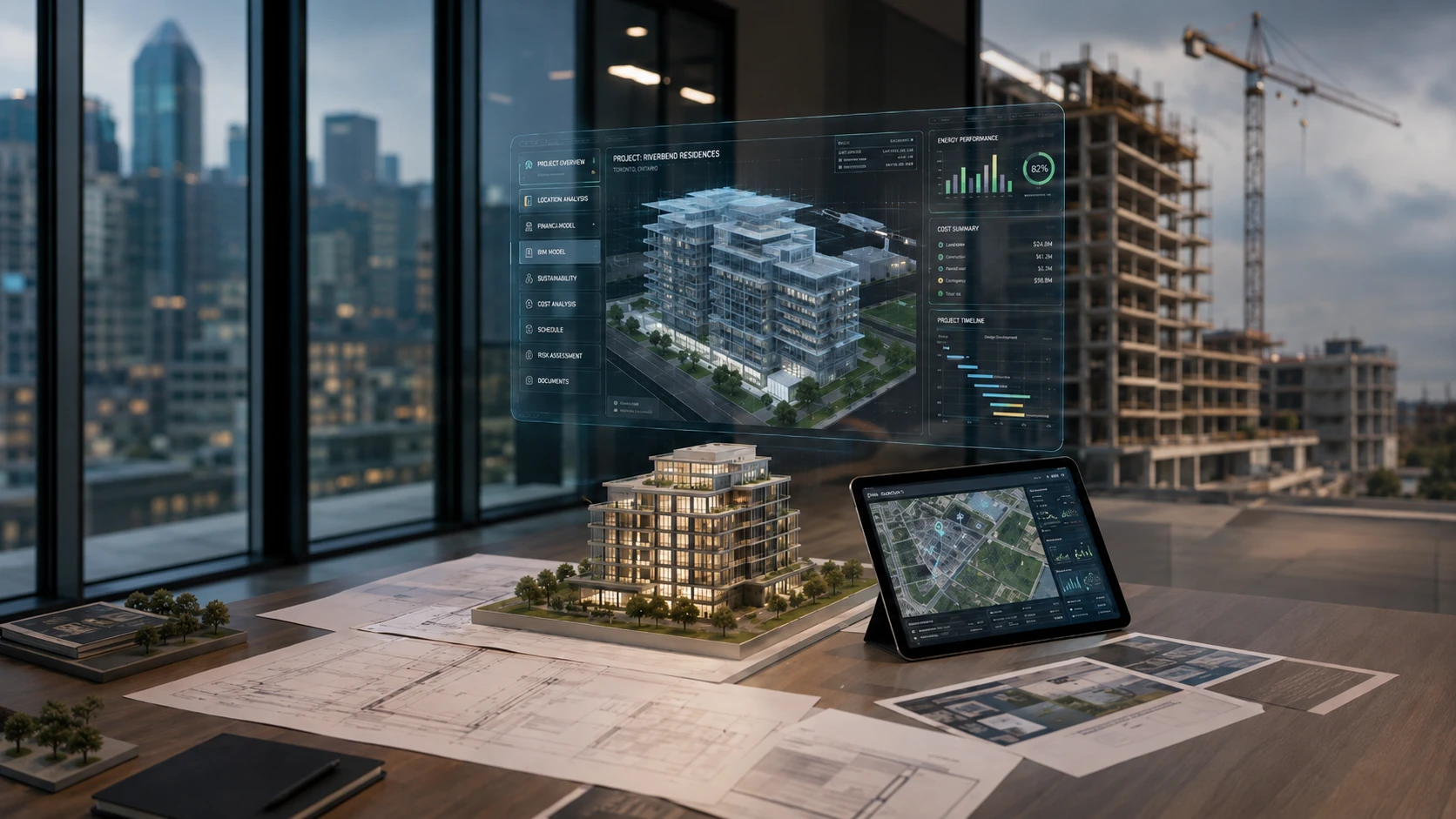 Étude de plans et analyse financière d’un projet immobilier